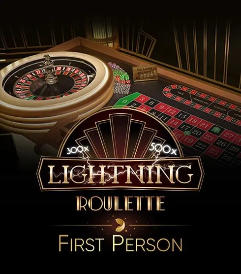 First Person Lightning Roulette slot visual from Evolution available on monro-at.at