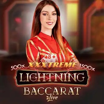 Lightning Baccarat game by Evolution – logo hosted on Monro Casino